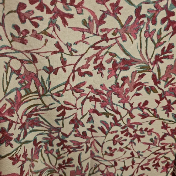 Roaman's Multicolor Floral 3/4 Sleeve Shirt - Picture 2 of 4